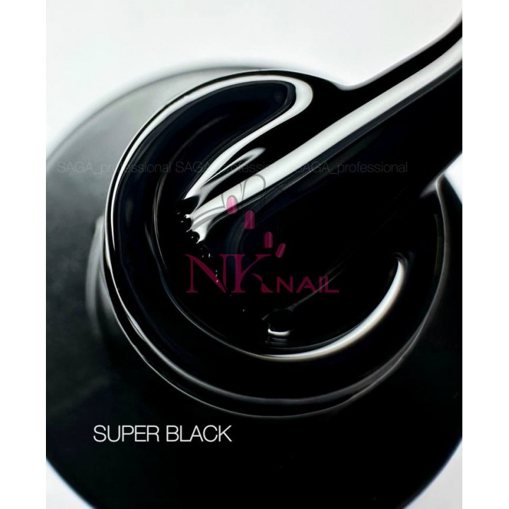 Гель-лак Saga Colorist №002 Super Black 10 мл TPO free